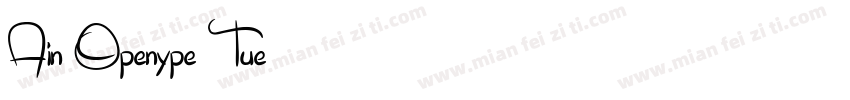 Ain(Openype Tue字体转换